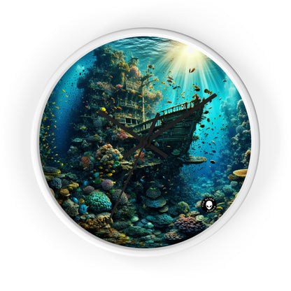 "Whimsical Underwater World" - The Alien Wall Clock