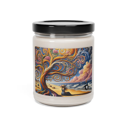 "Oasis Illusion: An Immersive Hyperrealistic Experience" - The Alien Scented Soy Candle 9oz Hyperrealism