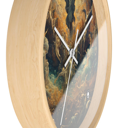 "Mystical Reflections: A Symbolic Journey Through the Looking Glass" - The Alien Wall Clock Symbolism