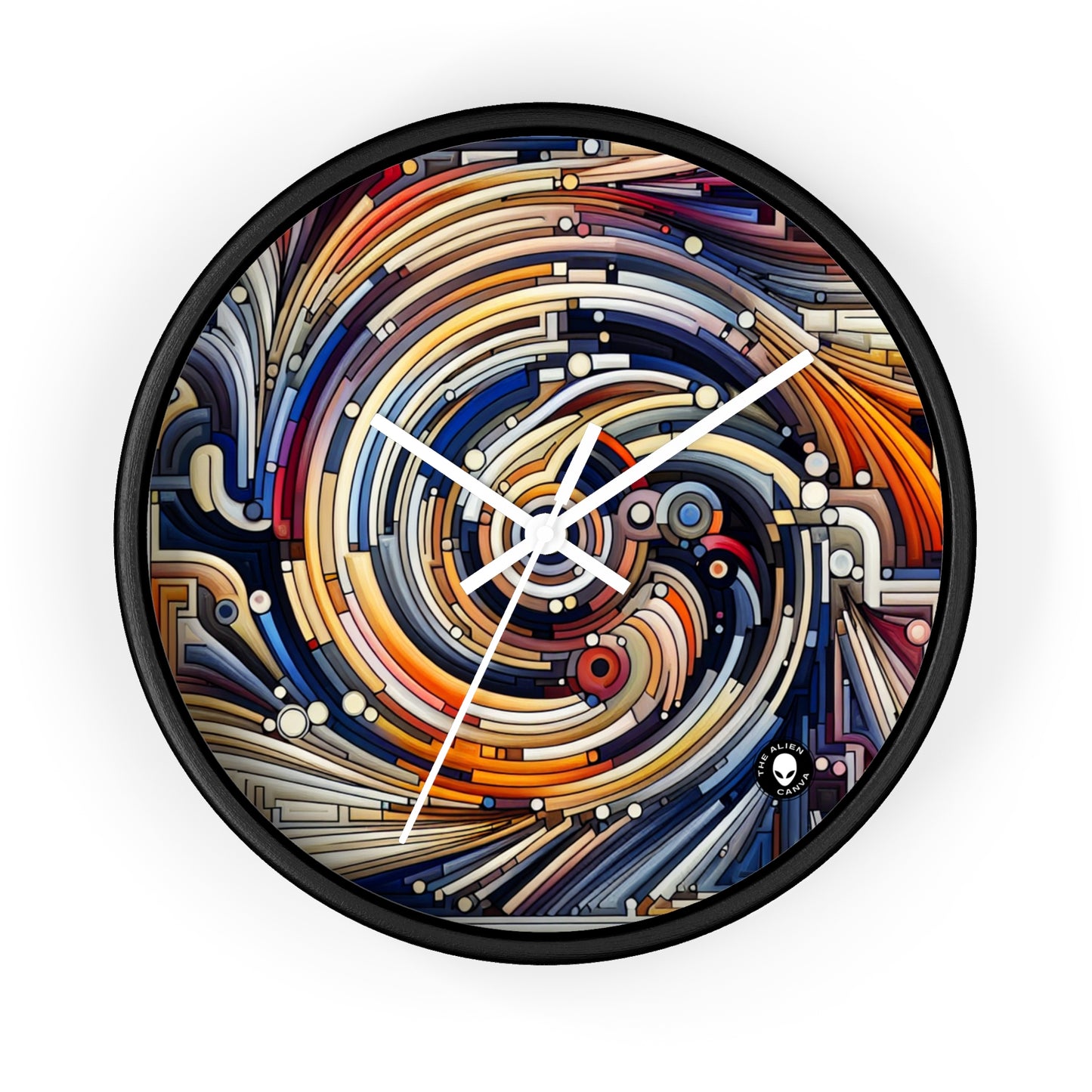 "Fluid Motion: A Kinetic Art Tribute to Oceanic Harmony" - The Alien Wall Clock Kinetic Art