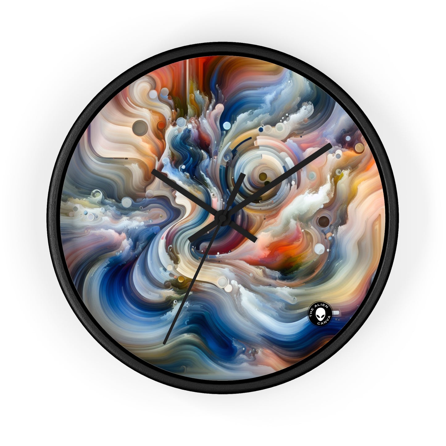 "Living Canvas: The Transcendence of Art and Humanity" - The Alien Wall Clock Video Art