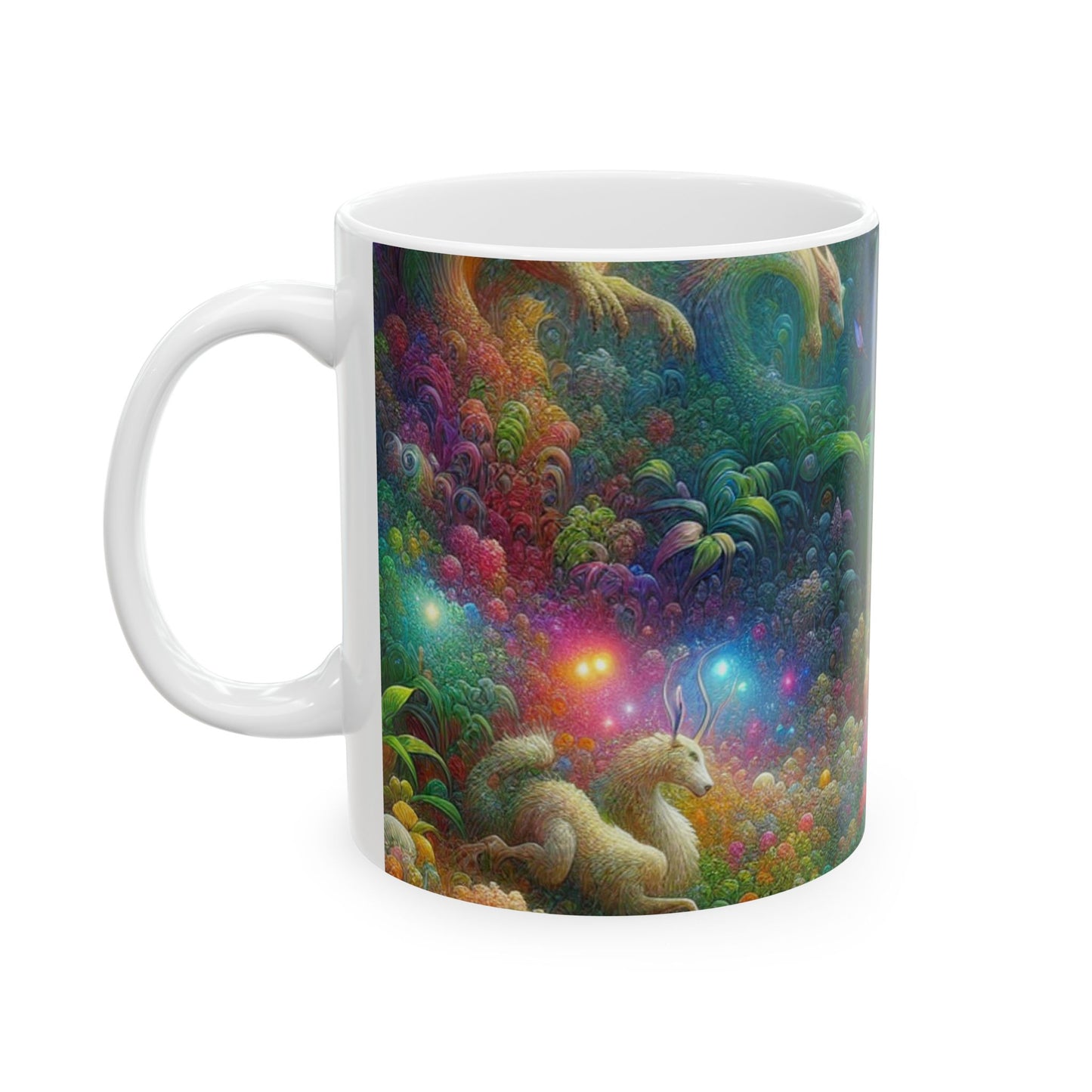 « Jardin mystique de l'enchantement » - Tasse en céramique Alien 11 oz