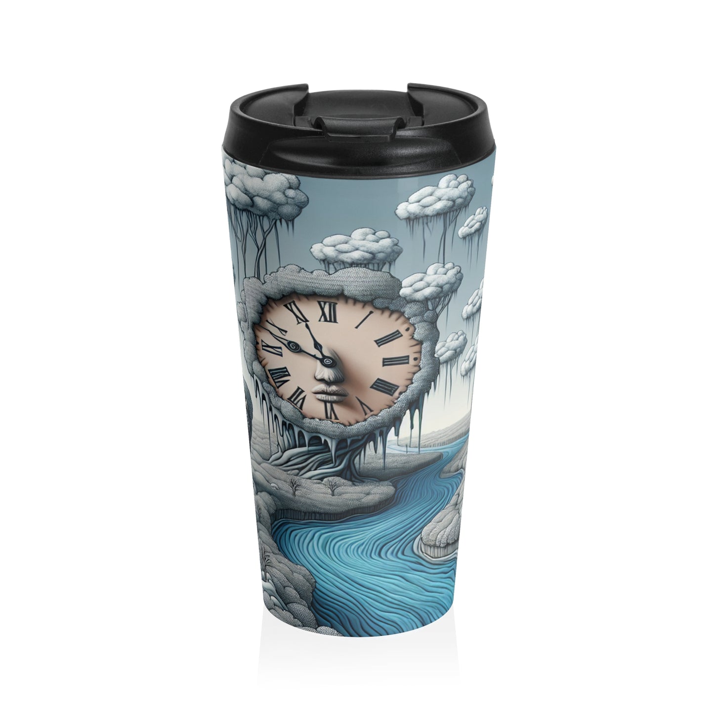 "Fantasy Wonderland: Where Time Bends and Trees Talk" - The Alien Stainless Steel Travel Mug