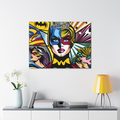"Heroes of Pop Art: An Intermixing of Icons" - The Alien Canva Pop Art Style