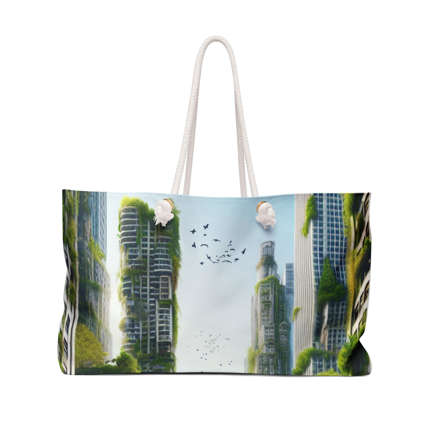 "Nature's Reclamation: A Futuristic Urban Jungle" - The Alien Weekender Bag