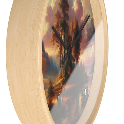 "Whispers of Love in the Enchanted Forest" - The Alien Wall Clock Romanticism