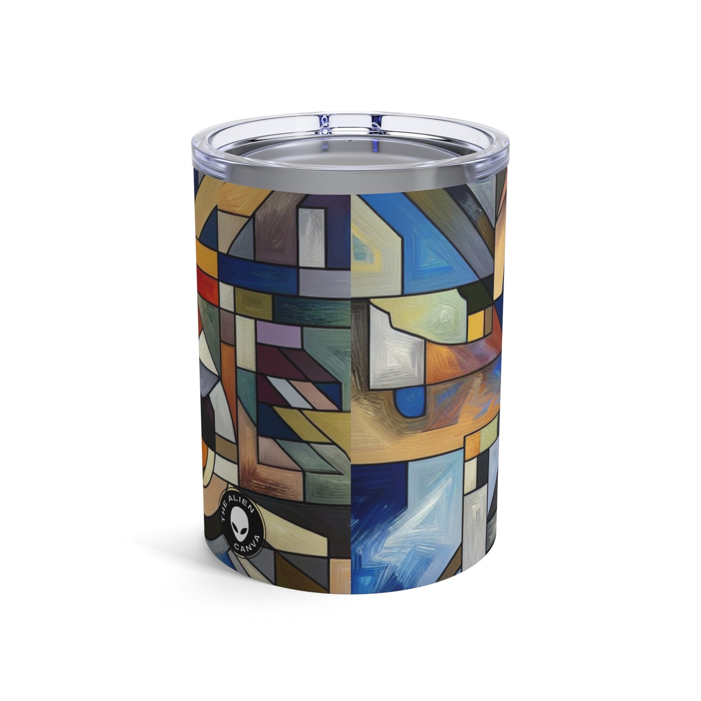 "Urban Fragmentation: An Analytical Cubist Cityscape" - The Alien Tumbler 10oz Analytical Cubism