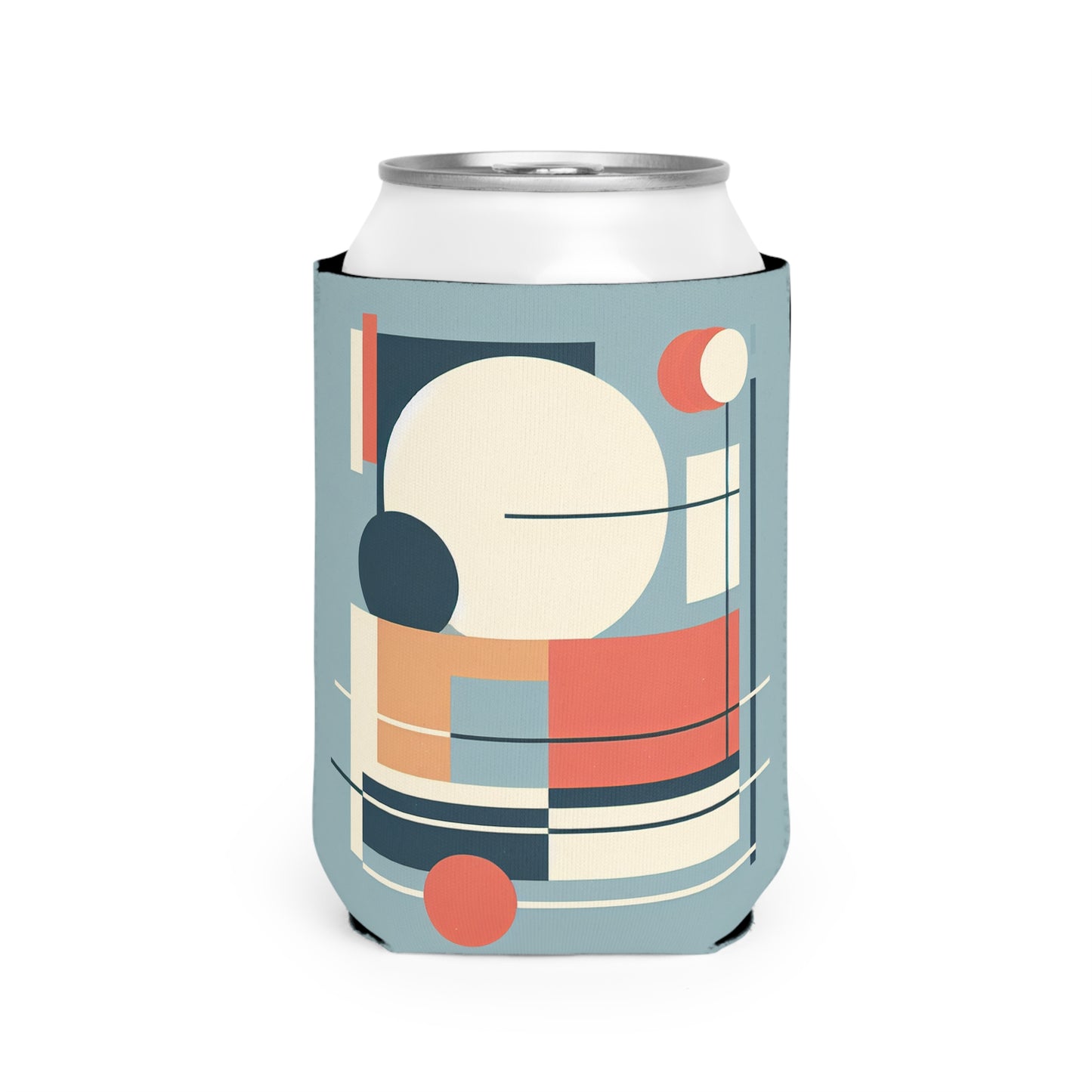 "Minimalistic Serenity: Tranquil Sunset Reflections" - The Alien Can Cooler Sleeve Minimalism