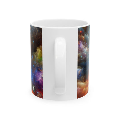 « Création galactique : un kaléidoscope de merveilles cosmiques » – Tasse en céramique Alien 11 oz