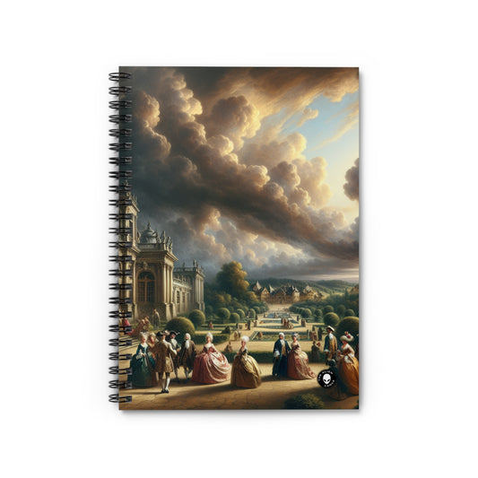 "Royal Banquet in a Baroque Palace" - The Alien Spiral Notebook (Ruled Line) Baroque