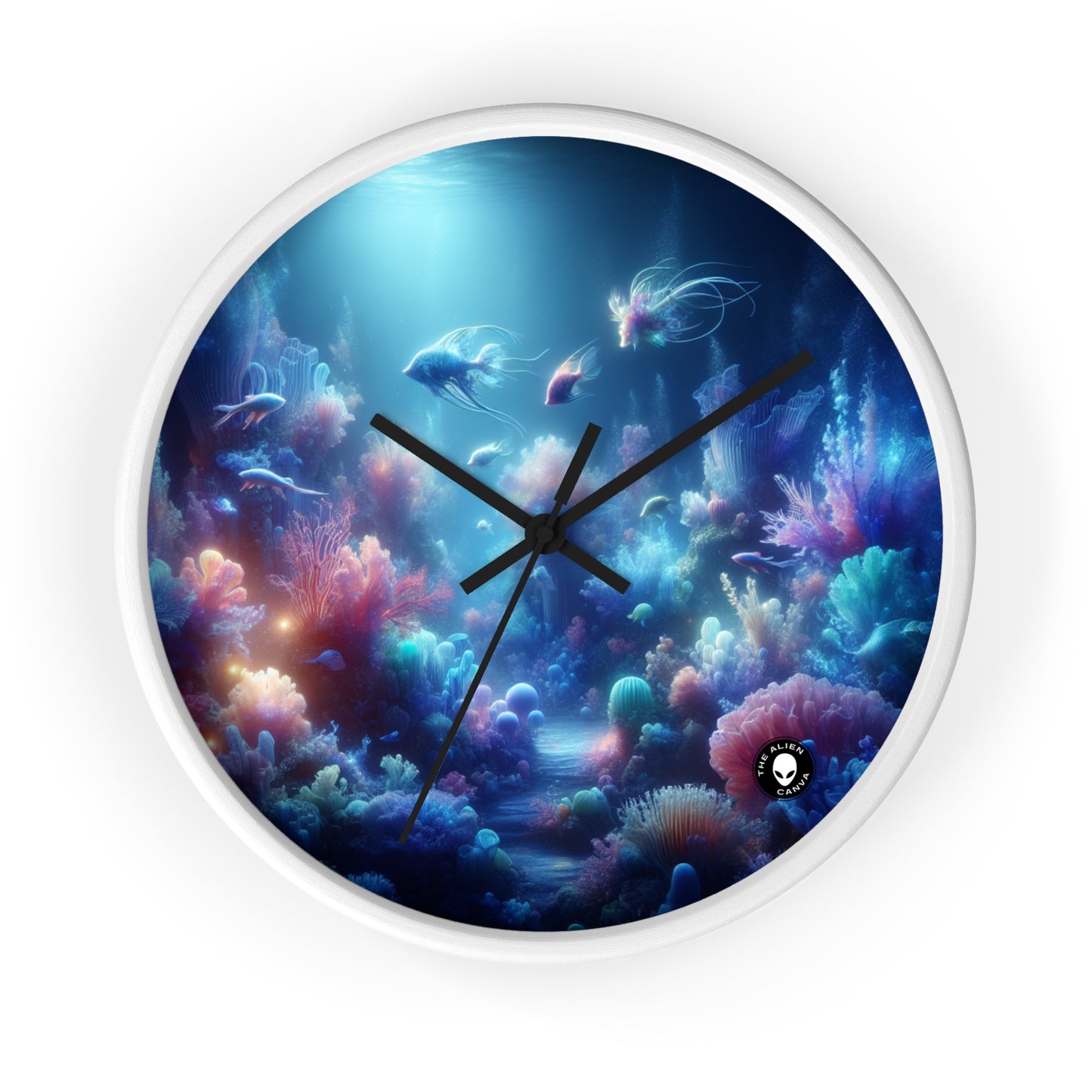 « Coral Fantasia : un délice sous-marin de rêve » – L'horloge murale Alien