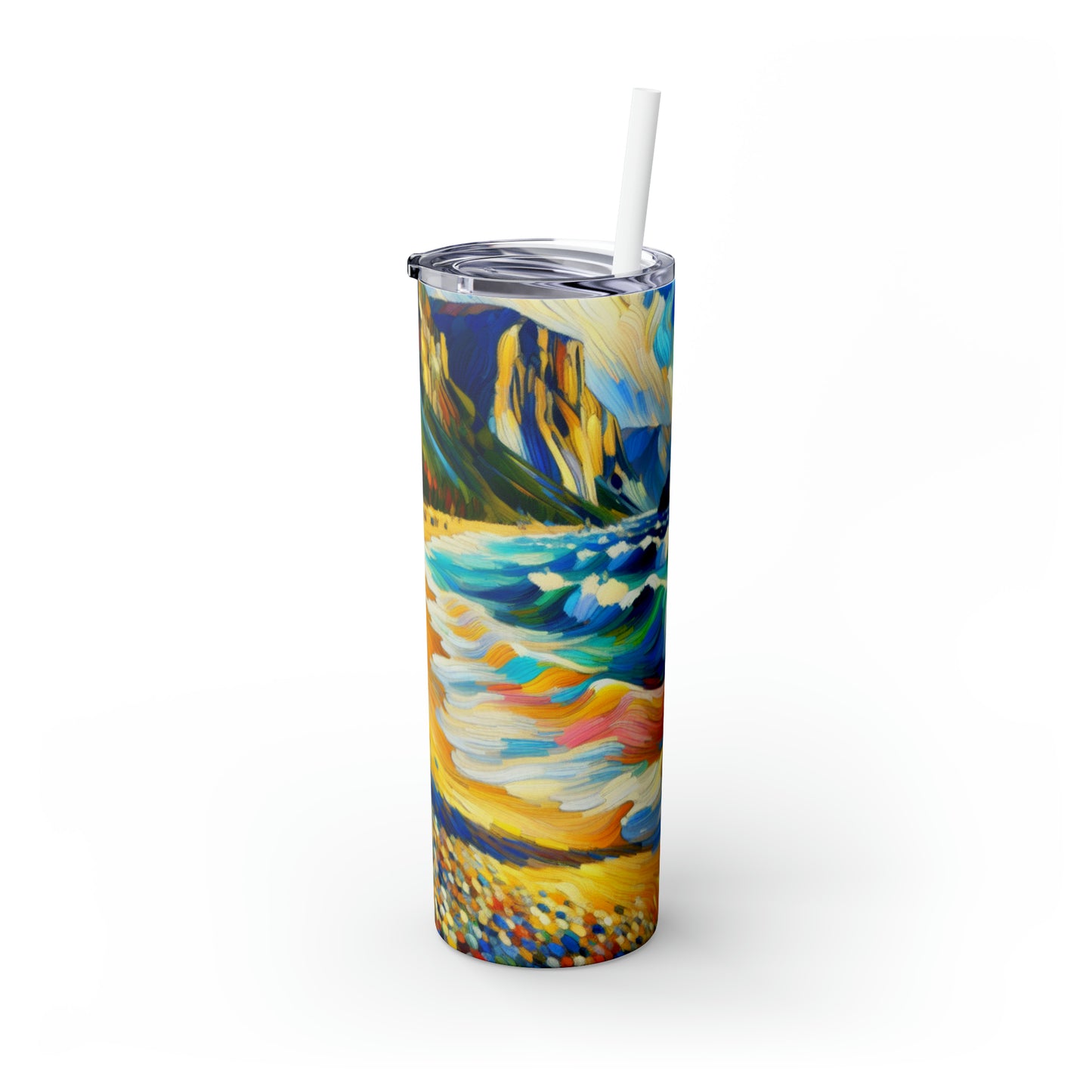 "The Fauvista Shore" - Vaso delgado con pajita The Alien Maars® de 20 oz Fauvismo