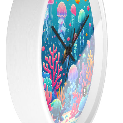 "Enchanting Underwater Symphony" - The Alien Wall Clock