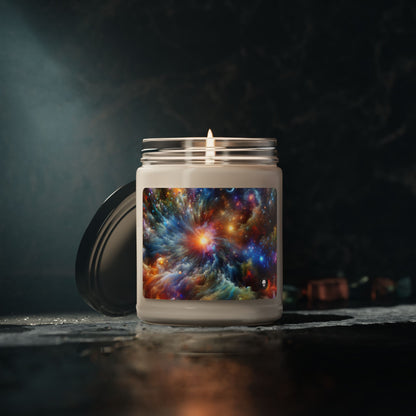 "Galactic Creation: A Kaleidoscope of Cosmic Wonder" - The Alien Scented Soy Candle 9oz