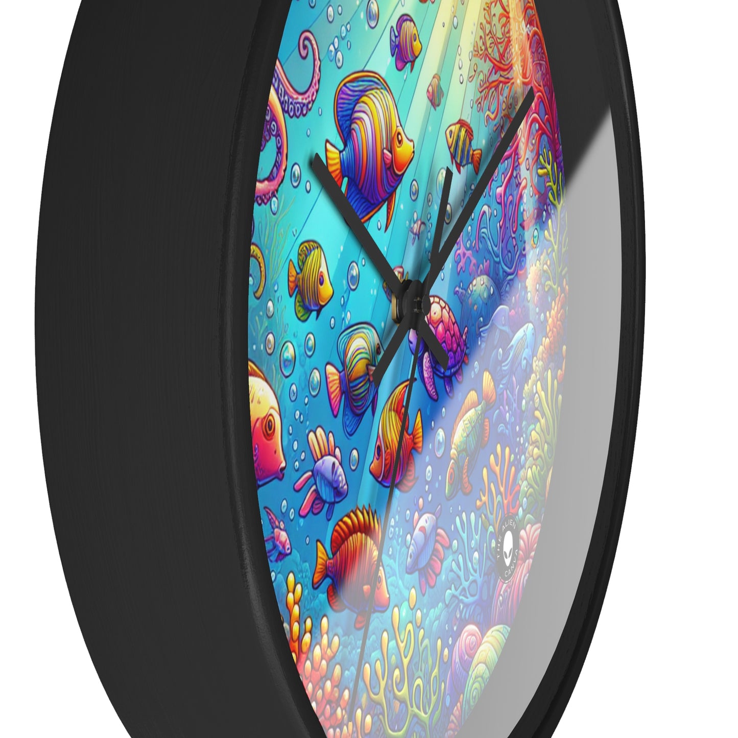 "Seaside Soiree: A Dance Party Under the Sea" - The Alien Wall Clock