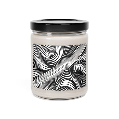 "Motion Embodied : Explorer l'illusion dynamique à travers l'Op Art" - La bougie de soja parfumée Alien 9oz Op Art