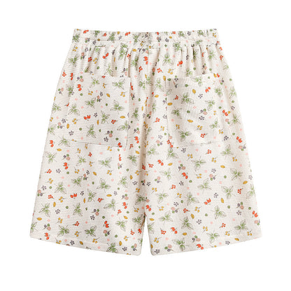 Short décontracté imprimé floral pour hommes