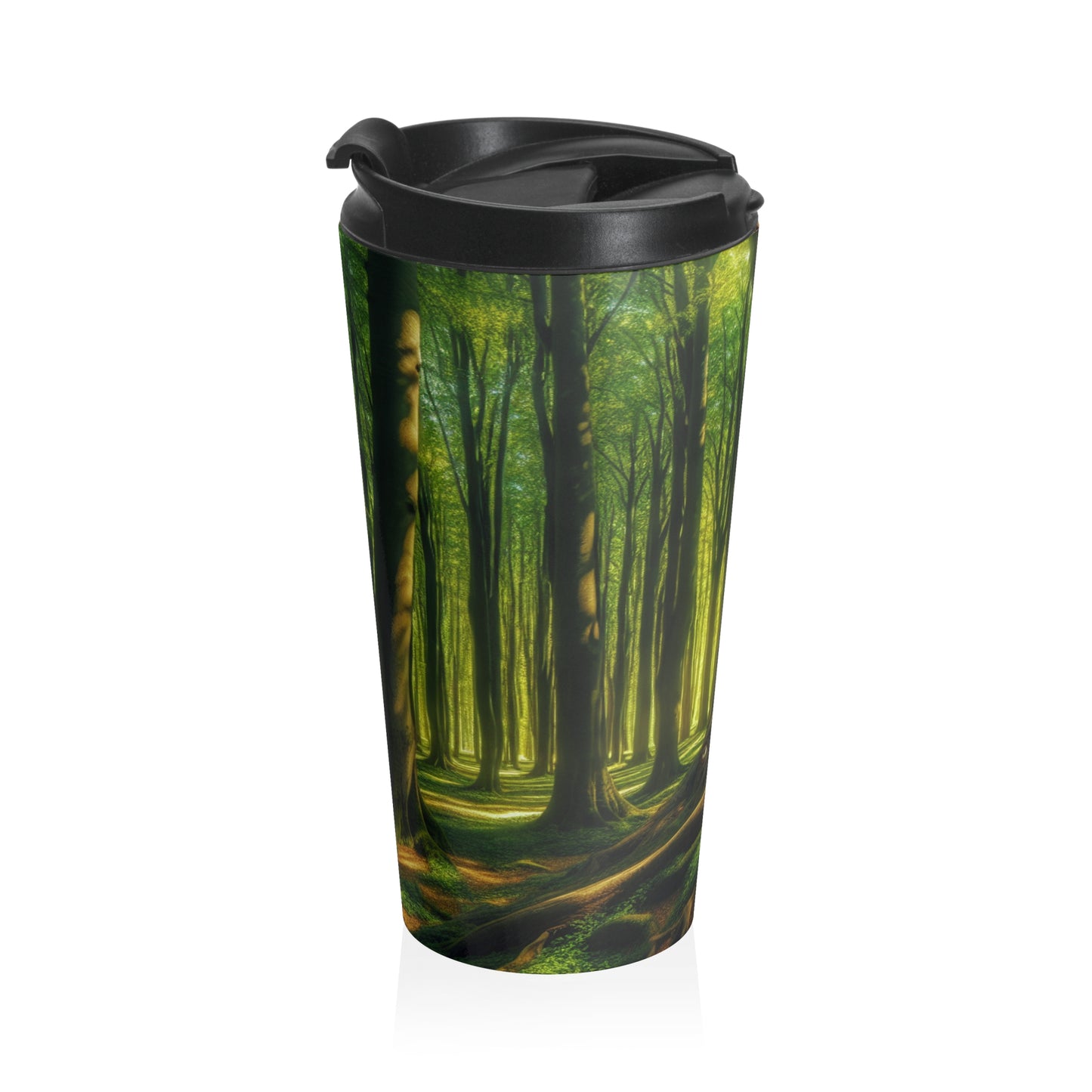 "The Watchful Forest: The Enchanted Doorway" - The Alien Stainless Steel Travel Mug