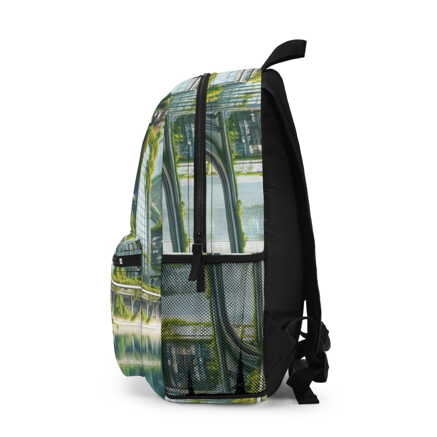 "Nature's Fusion: A Futuristic Cityscape" - The Alien Backpack