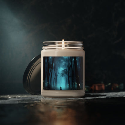 "Guided by Fireflies: A Forest's Secret Lightshow" - The Alien Scented Soy Candle 9oz