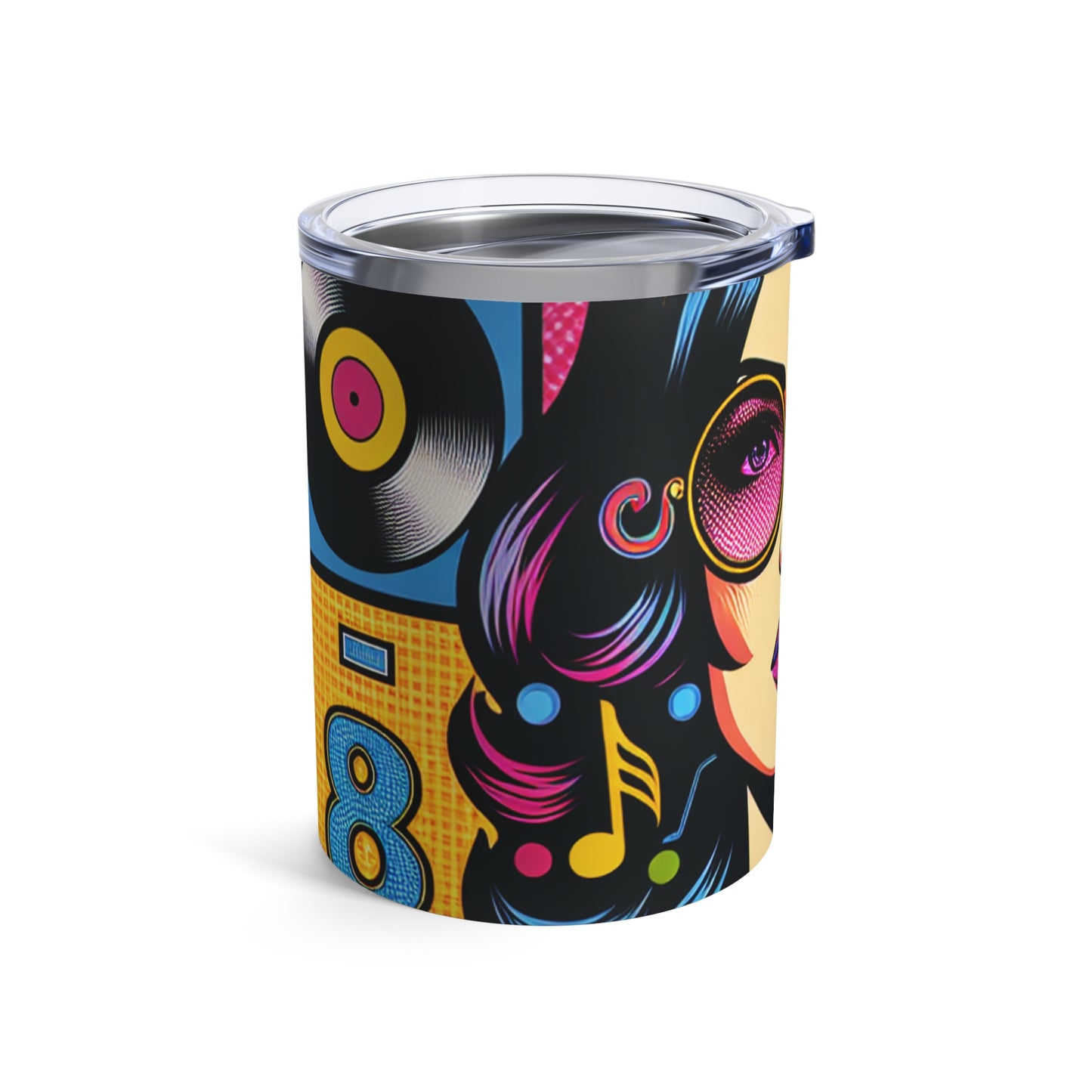 "Celebrating Pop Iconography: A Retrospective Portrait" - The Alien Tumbler 10oz Pop Art