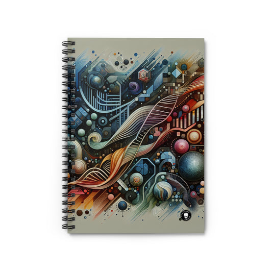 "Bio-Futurisme : Art inspiré des ailes de papillon" - Le carnet à spirale Alien (ligne lignée) Bio Art