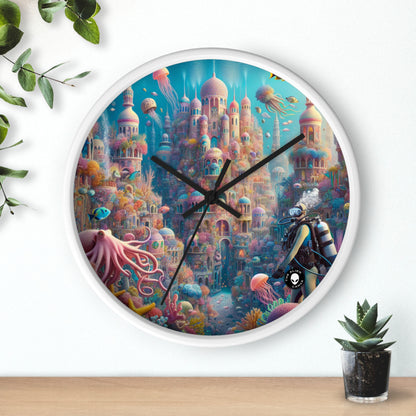 "Treasure of the Deep: A Fantastical Underwater City" - The Alien Wall Clock