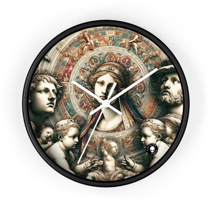 "Banquet mystique : une fantaisie de la Renaissance" - L'horloge murale extraterrestre Renaissance