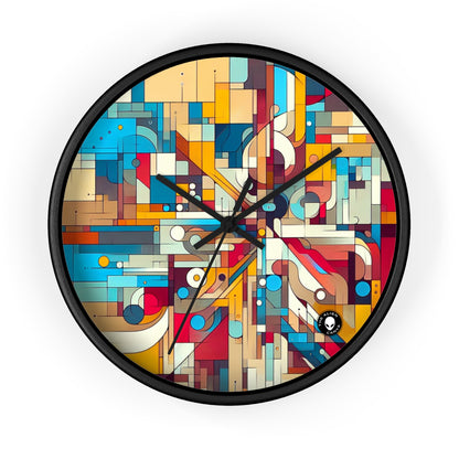 "Galactic Whirlwind: An Abstract Exploration of Cosmic Mysteries" - The Alien Wall Clock Abstract Art