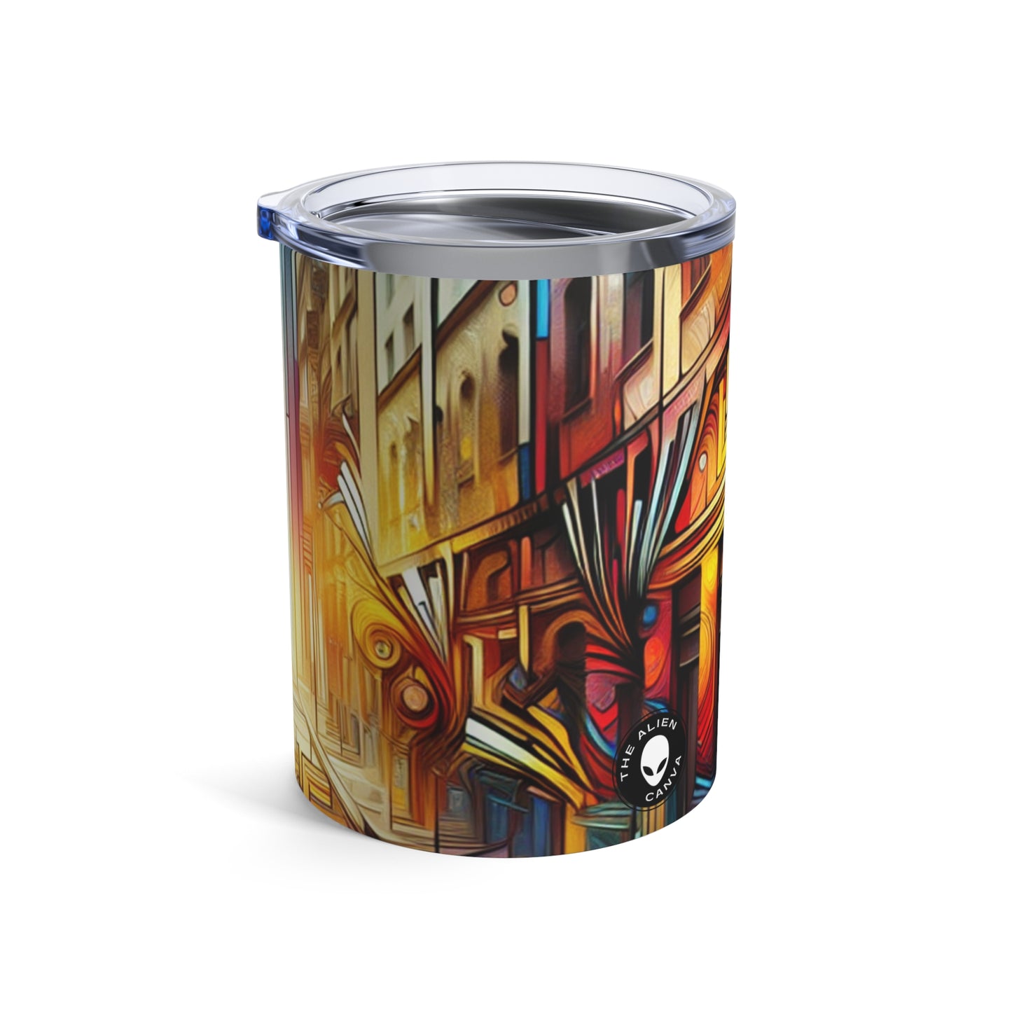 "Urban Ecosystem: A Graffiti Fusion" - The Alien Tumbler 10oz Graffiti Art