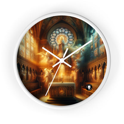 "Harmony of Faith: Divine Unity" - The Alien Wall Clock Religious Art