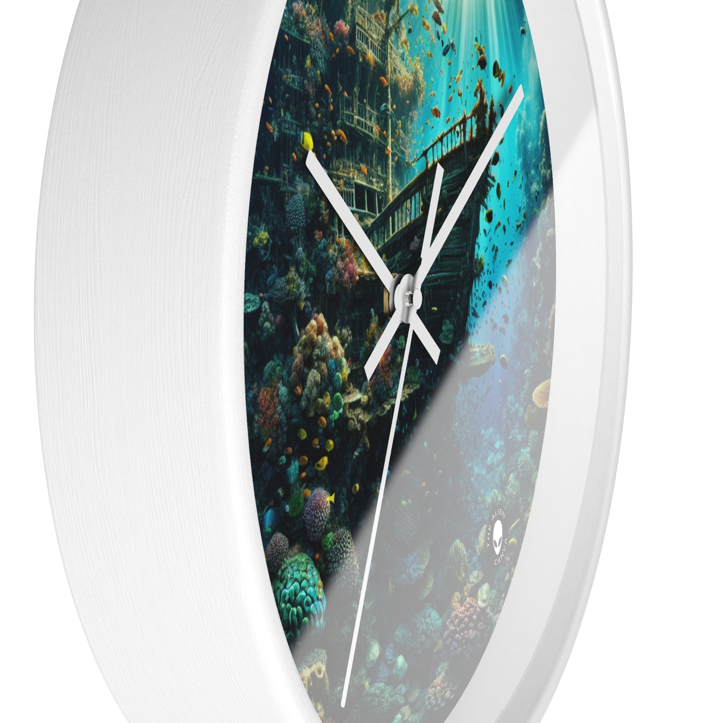 "Whimsical Underwater World" - The Alien Wall Clock