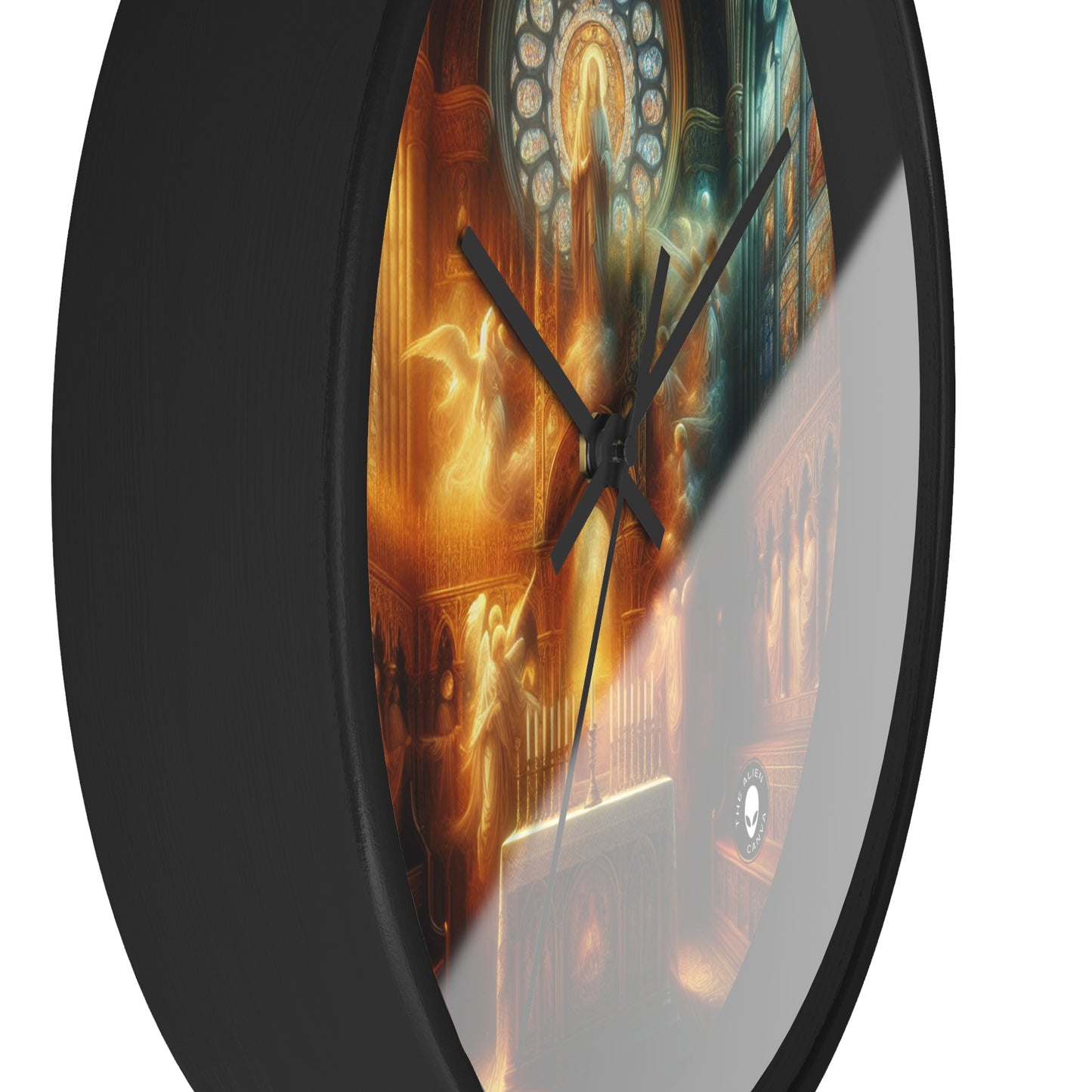 "Armonía de la Fe: Unidad Divina" - El Reloj de Pared Alien Arte Religioso