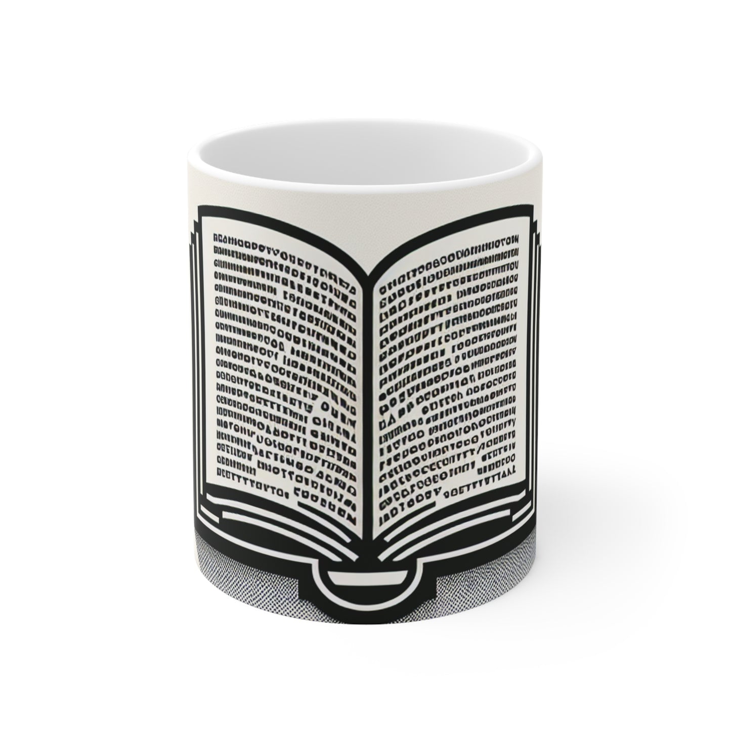 "Une histoire singulière : typographie monochrome" - La tasse en céramique Alien 11oz Minimalisme