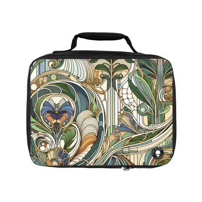 "Moonlit Enchantment: A Mystical Serenade in Art Nouveau"- The Alien Lunch Bag Art Nouveau