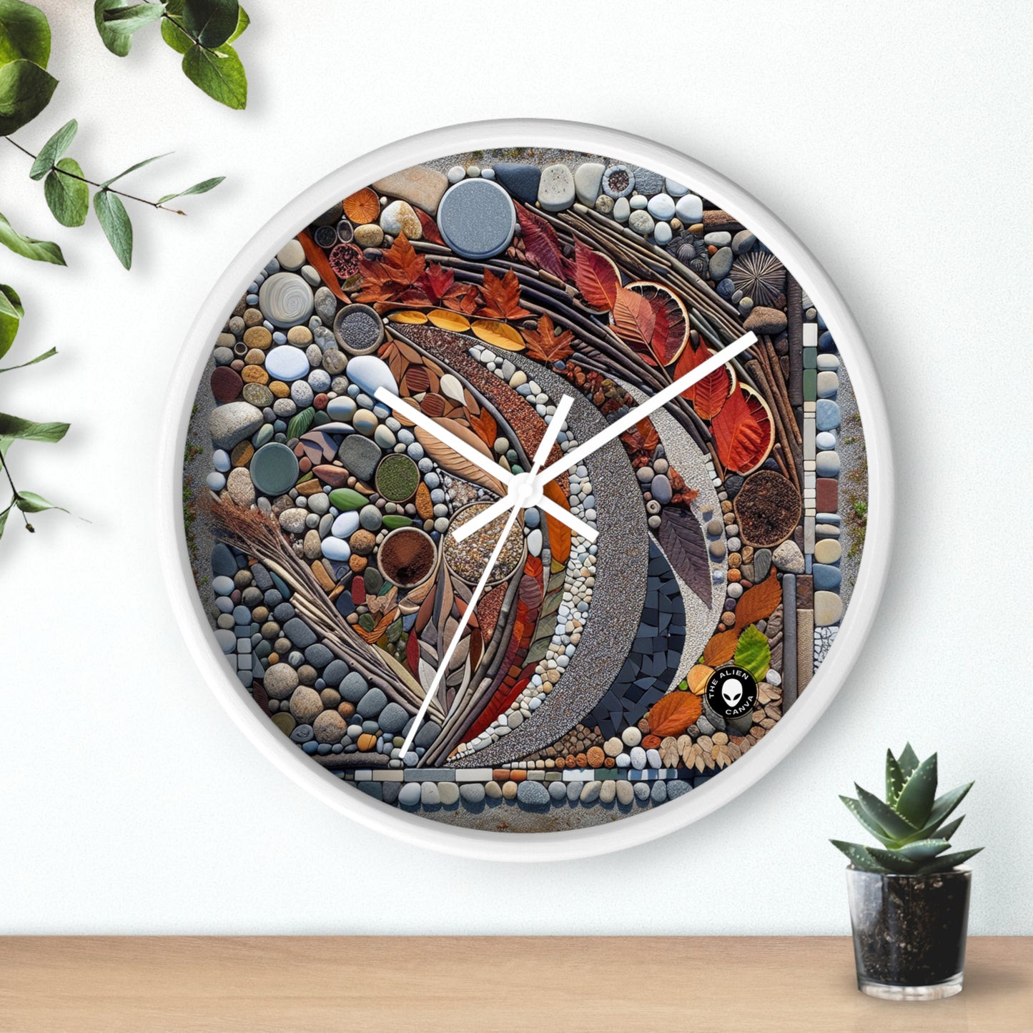 "Nature's Urban Canvas" - The Alien Wall Clock Land Art