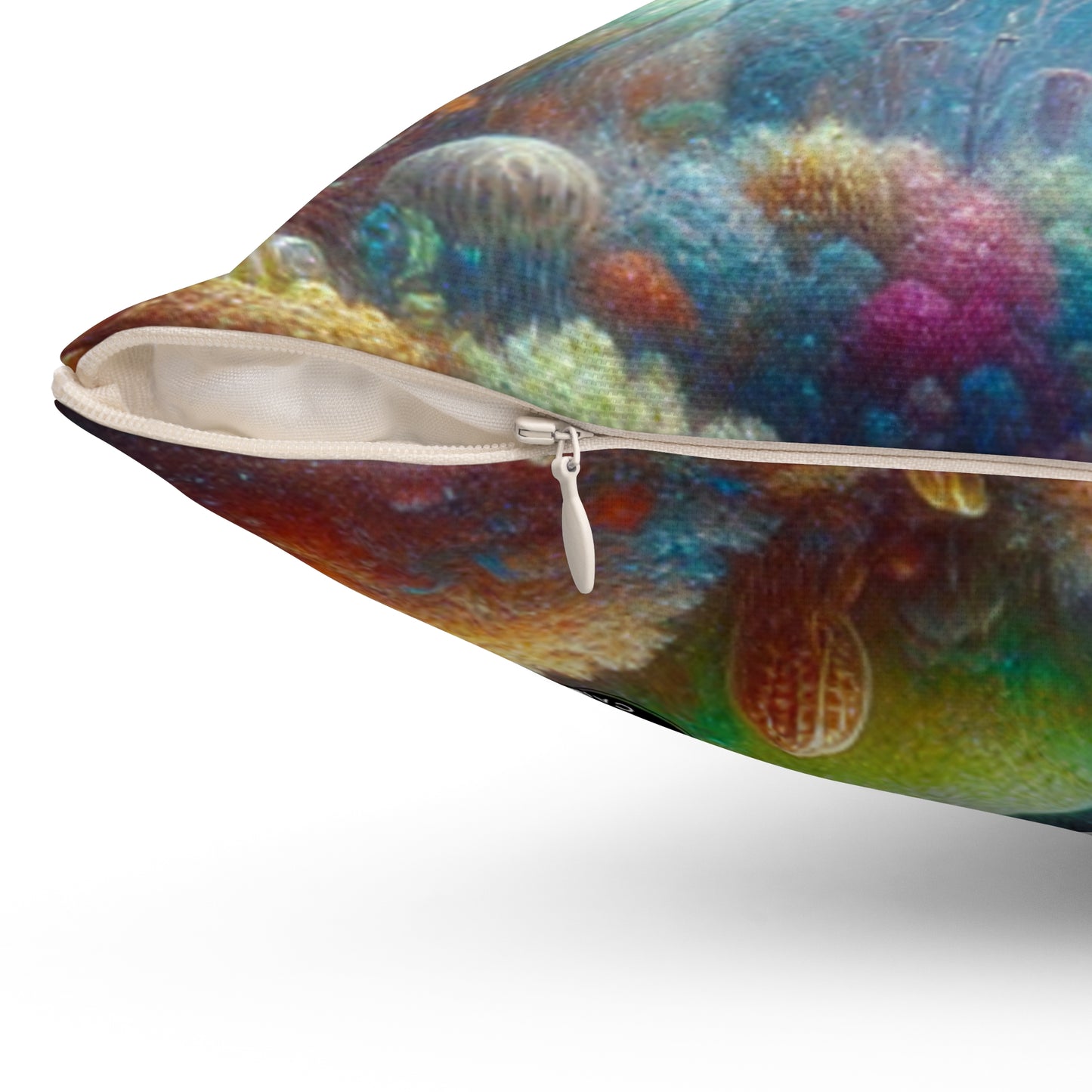 "Jellyfish Dreamland"- The Alien Spun Polyester Square Pillow