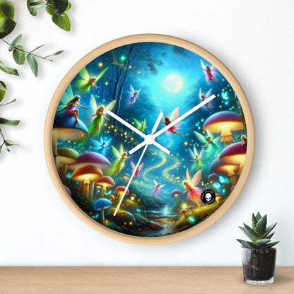 "Fairy Dance in the Glowing Forest" - The Alien Wall Clock