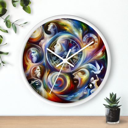 "Time's Dichotomy: Blooms and Wilt" - The Alien Wall Clock Symbolism