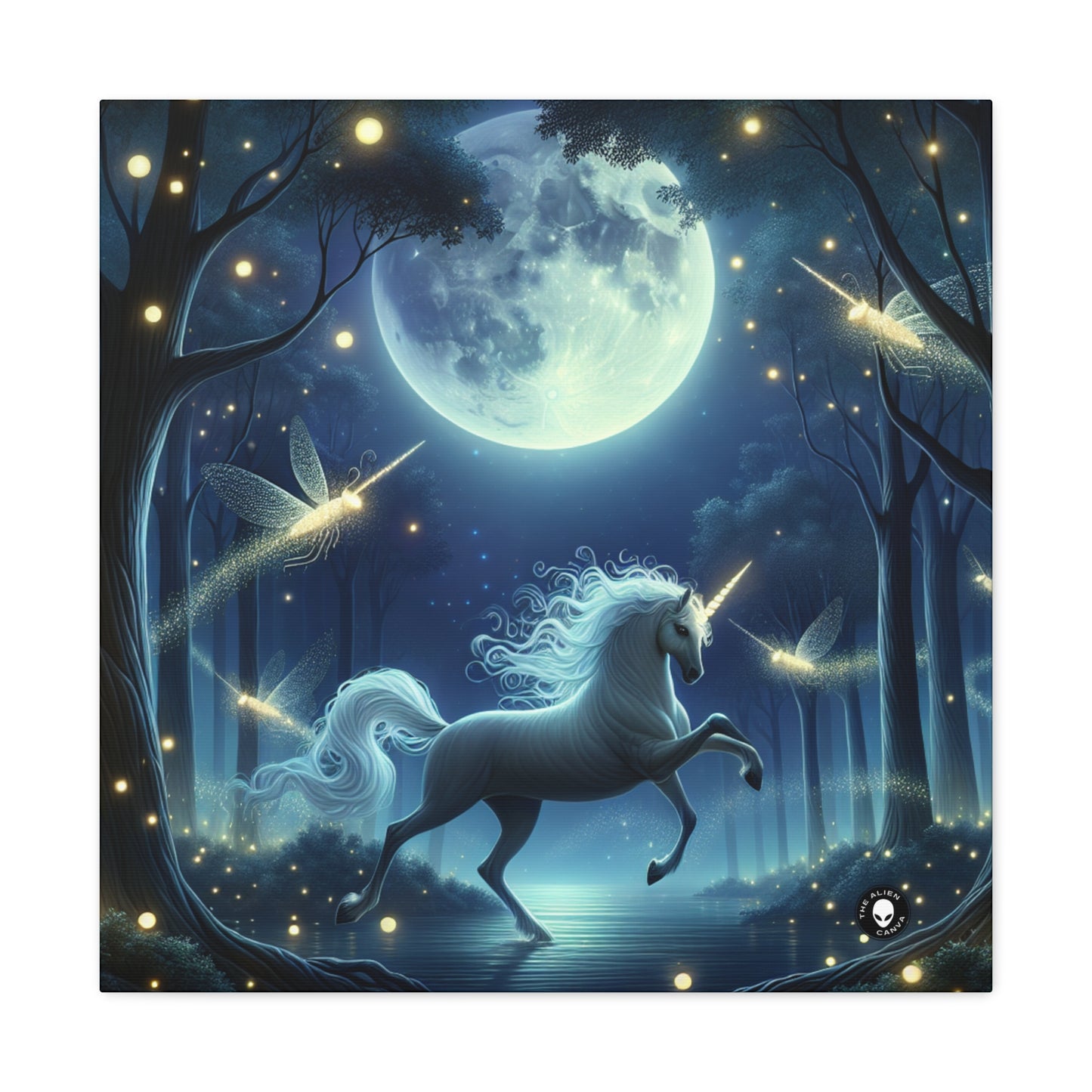 "Enchanted Moonlit Forest" - The Alien Canva