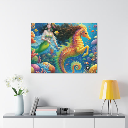 "Mermaid's Magical Coral Ride" - The Alien Canva