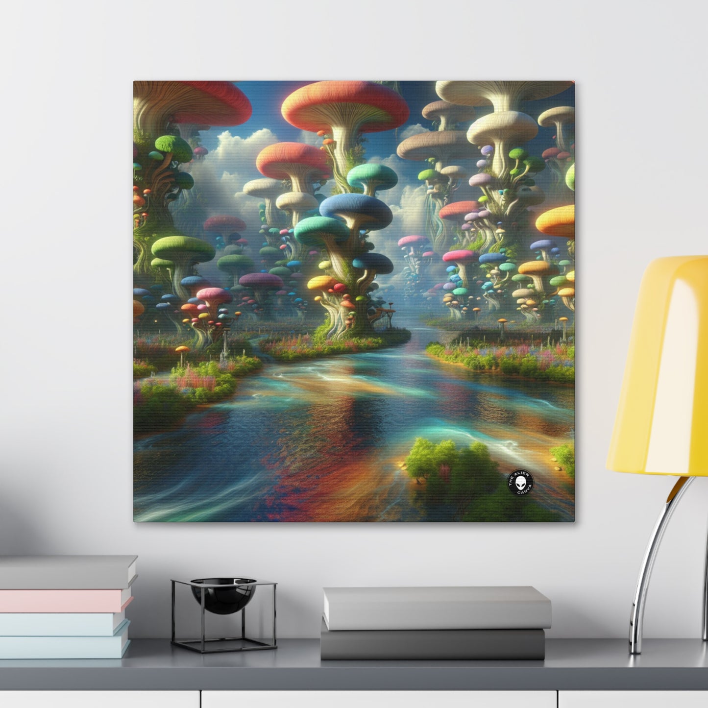 "Mystical Mushroom Wonderland" - The Alien Canva