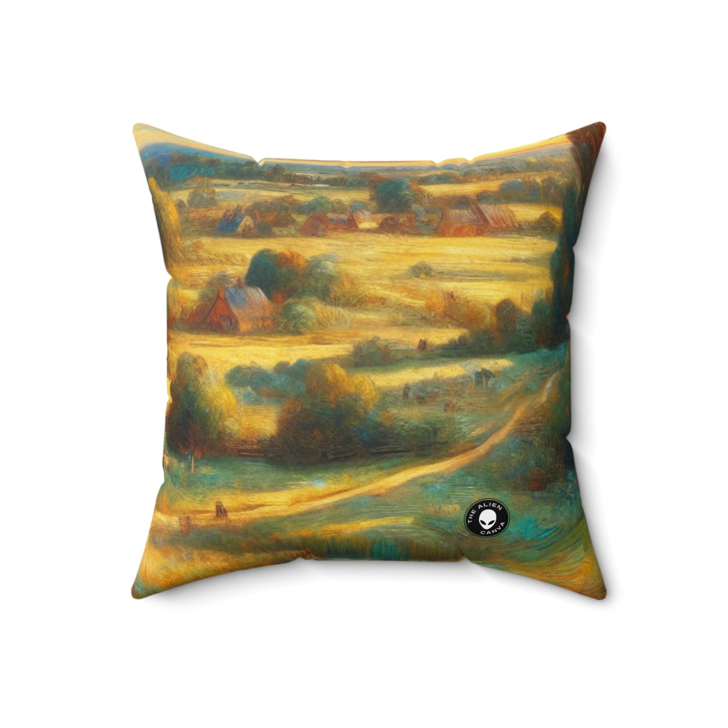 "Fairy Forest Twilight"- The Alien Spun Polyester Square Pillow Neoromanticism