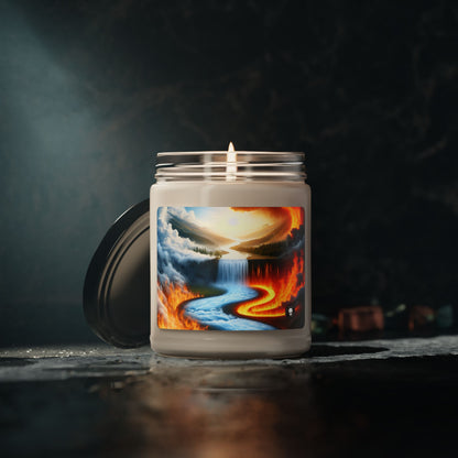 "Fusion of Elements: Harmony in Contrast" - The Alien Scented Soy Candle 9oz