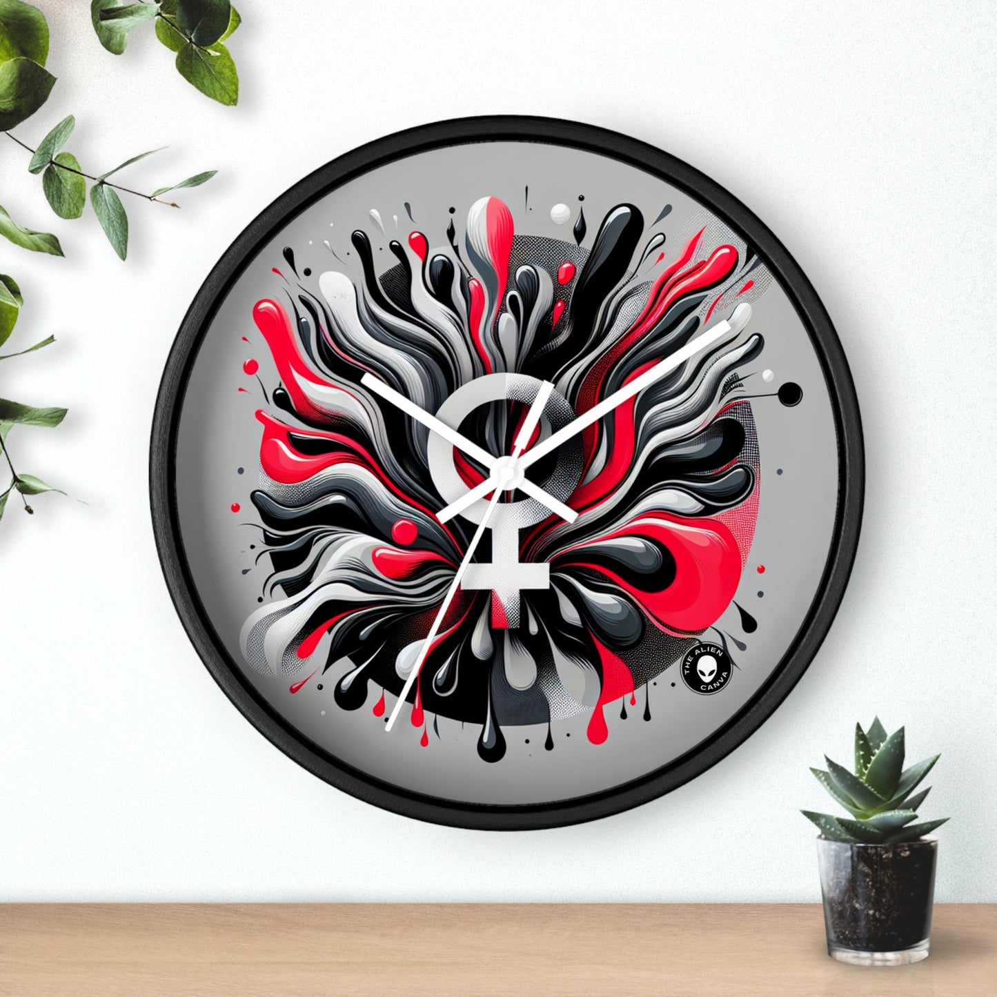 "Borders Broken: A Provocative Journey into Transgressive Art" - The Alien Wall Clock Transgressive Art