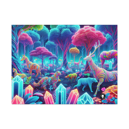 "Glowing Enchantment: Neon Forest" - The Alien Canva