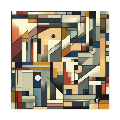 "Cubist Cityscape: Urban Energy" - The Alien Canva Synthetic Cubism