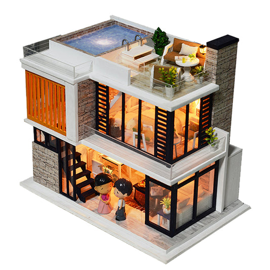 Handmade small house model assembly villa