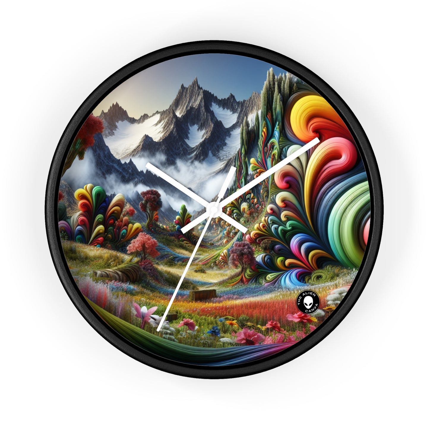 "Candy Mountains and Whimsical Valleys" - The Alien Wall Clock