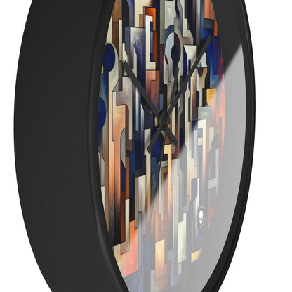 "Enigma Realms: A World of Surreal Beauty" - The Alien Wall Clock Metaphysical Art